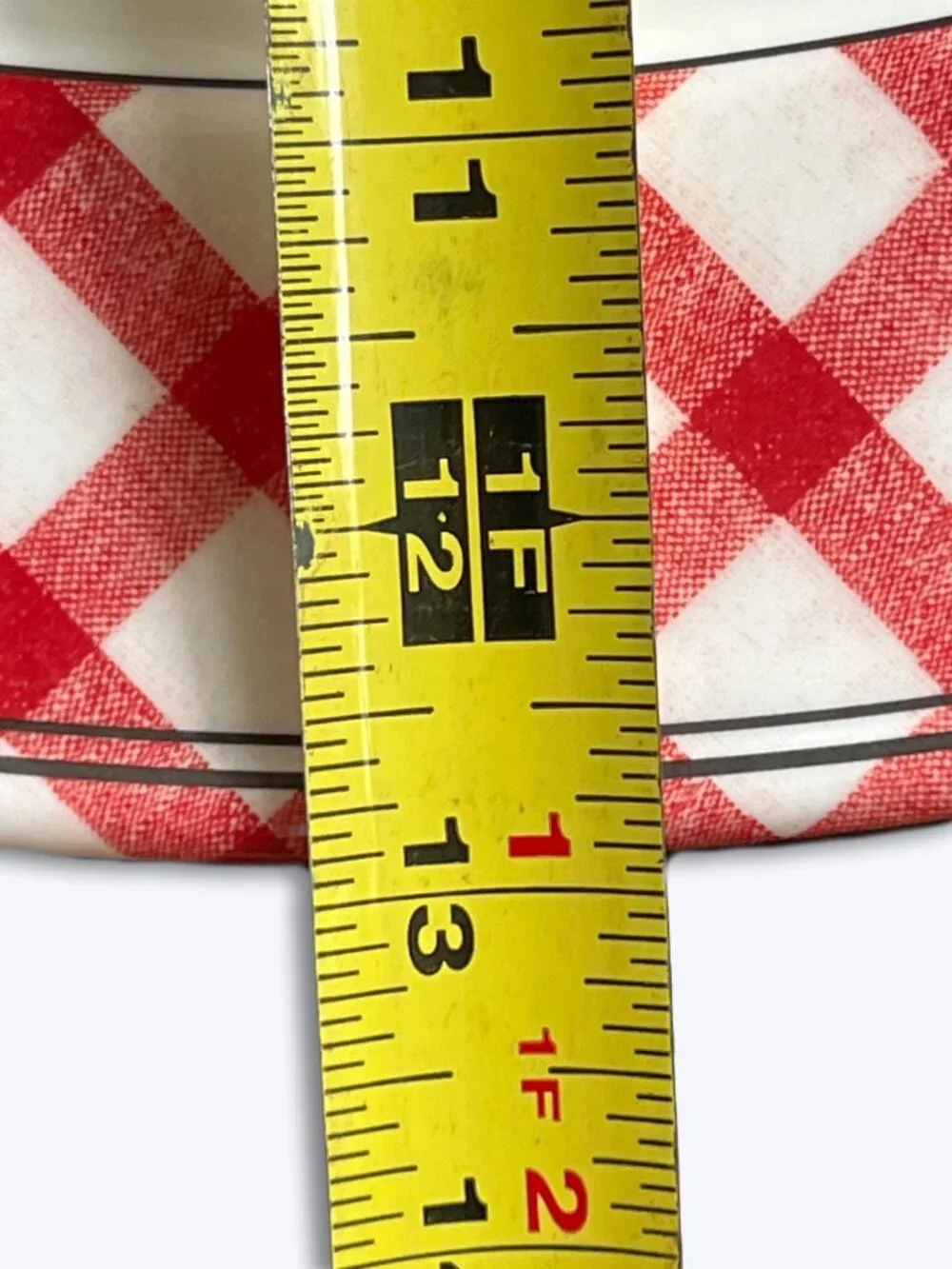 Williams-Sonoma Gingham Plaid Grilling Melamine Platter Red Checked Cow Oval BBQ